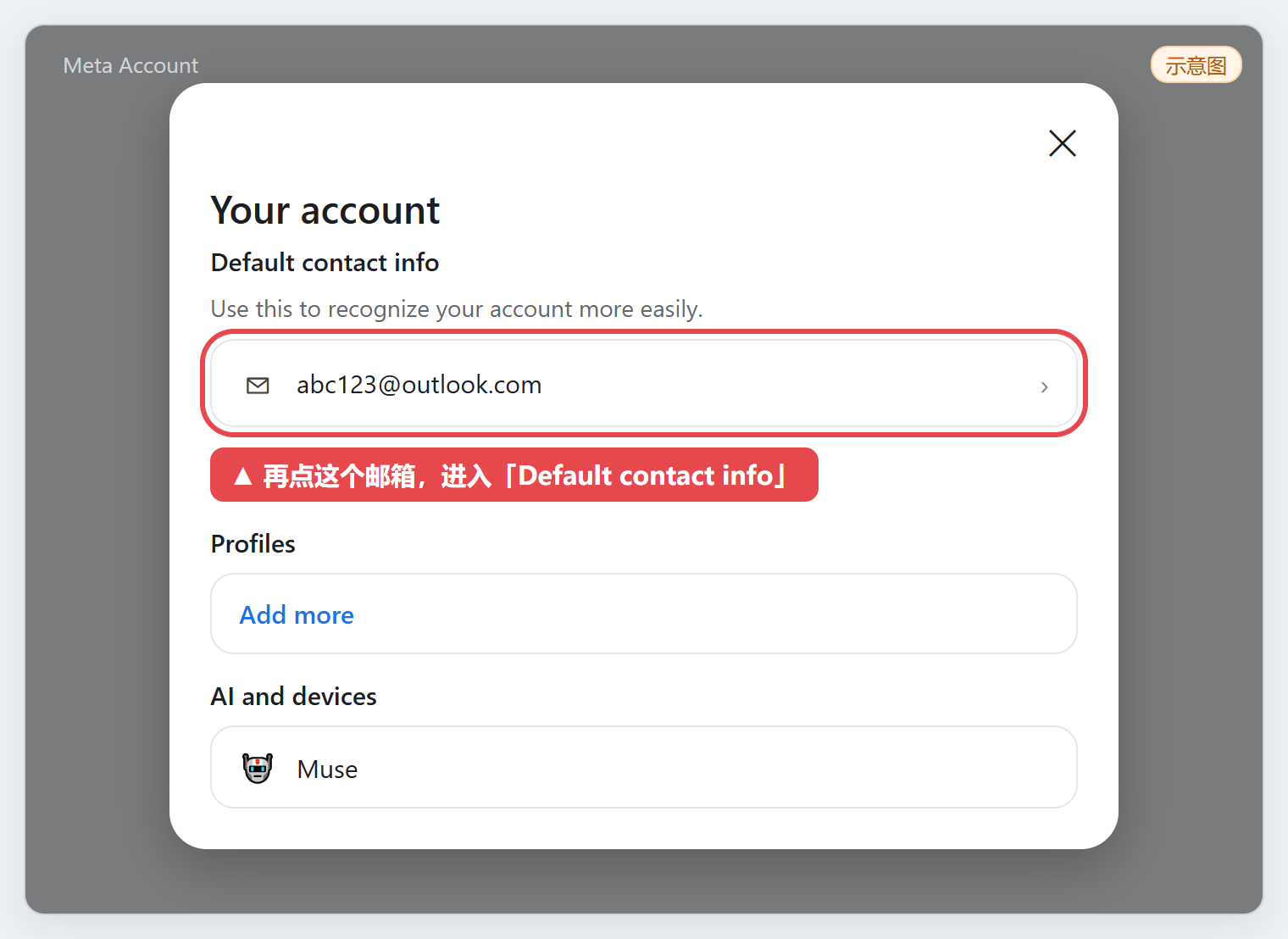 默认联系方式